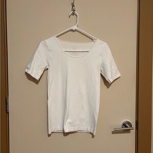 Classic cream stretch t-shirt